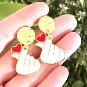Heart In Hand Earrings